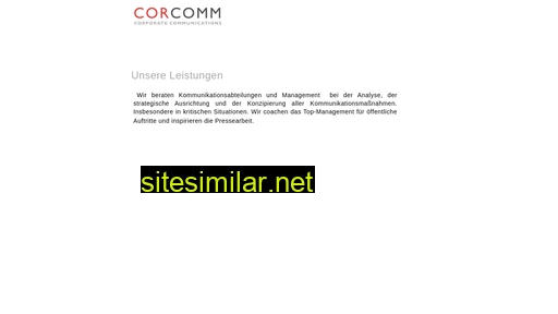 corcomm.de alternative sites