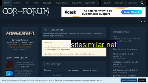 cor-forum.de alternative sites