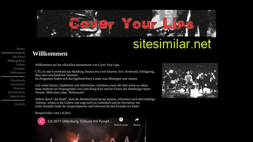 Coveryourlips similar sites