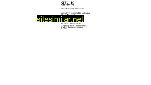 crabnet.de alternative sites
