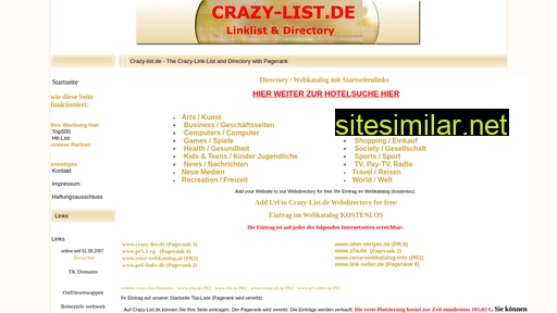 crazy-list.de alternative sites