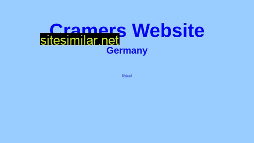cramerweb.de alternative sites