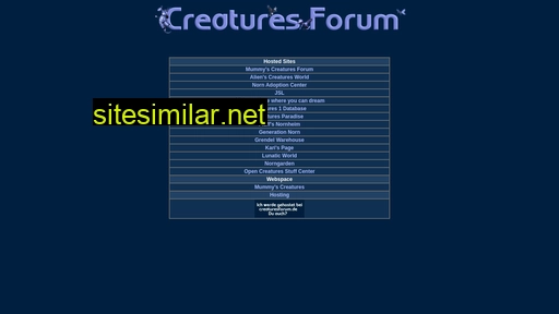 creaturesforum.de alternative sites