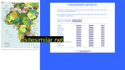 crossingafrica.de alternative sites