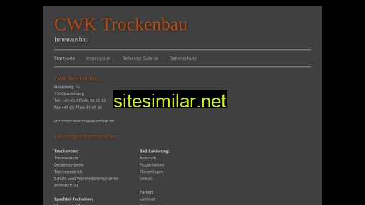 Cwk-trockenbau similar sites
