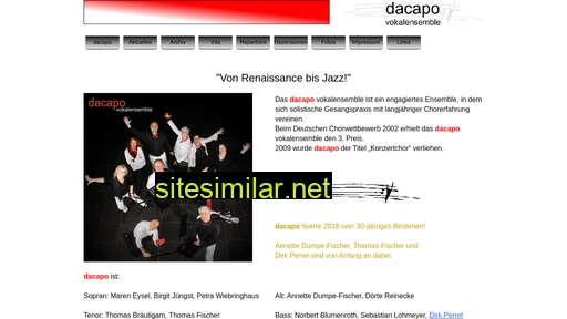 Dacapo-vokalensemble similar sites