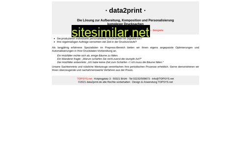 data4print.de alternative sites