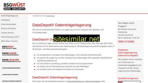 Datadepot similar sites