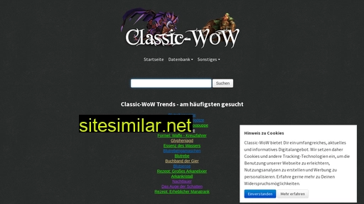 datenbank.classic-wow.de alternative sites