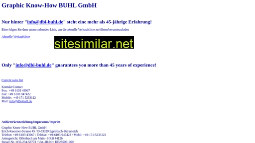 Dbi-buhl similar sites
