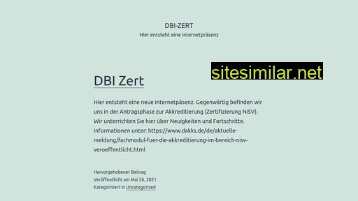 dbi-zert.de alternative sites