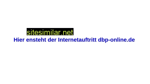 dbp-online.de alternative sites