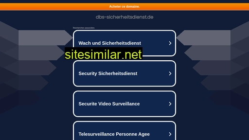 Dbs-sicherheitsdienst similar sites