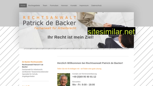 debacker-anwalt.de alternative sites