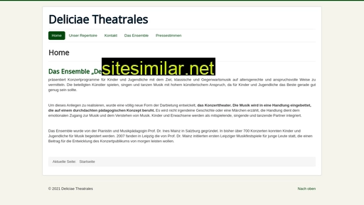 deliciae-theatrales.de alternative sites