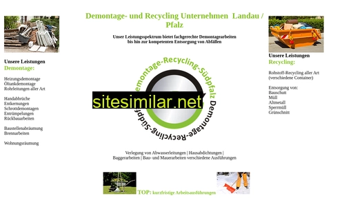 demontage-suedpfalz.de alternative sites