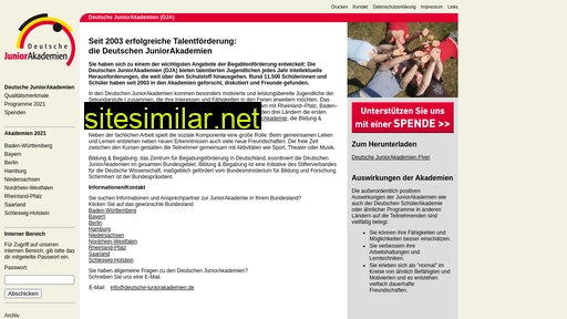 deutsche-juniorakademien.de alternative sites