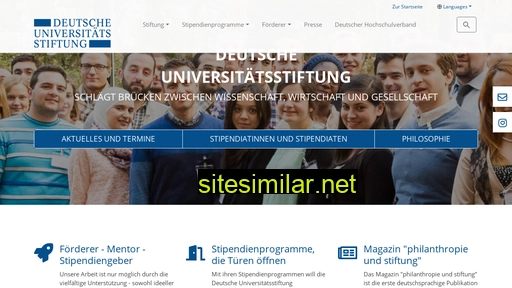 deutsche-universitaetsstiftung.de alternative sites
