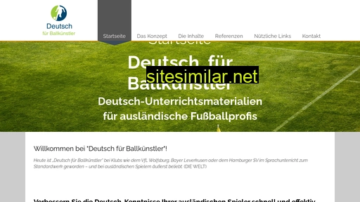 Deutsch-fuer-ballkuenstler similar sites