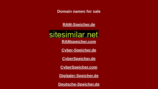 deutsch-speicher.de alternative sites