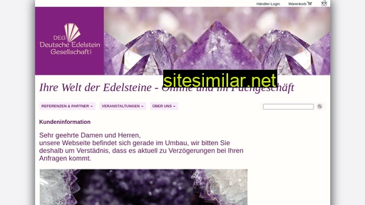 Deutsche-edelsteingesellschaft similar sites