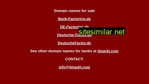 deutsche-factor.de alternative sites