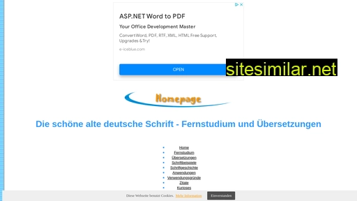 deutsche-schrift.beepworld.de alternative sites