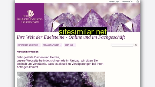 deutscheedelsteingesellschaft.de alternative sites