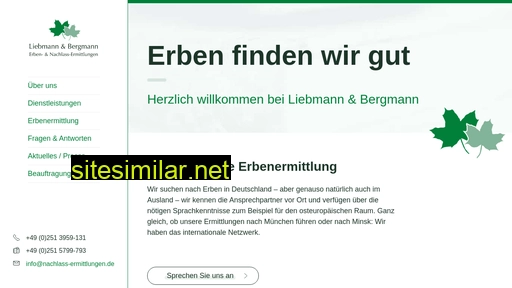 Deutscheerbenermittlungen similar sites