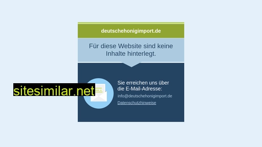 Deutschehonigimport similar sites