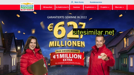 deutschepostcode-lotterie.de alternative sites