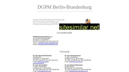 dgpm-berlin-brandenburg.de alternative sites