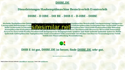 dhbe.de alternative sites