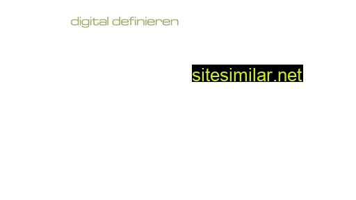 Digital-definieren similar sites