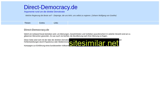 Direct-democracy similar sites