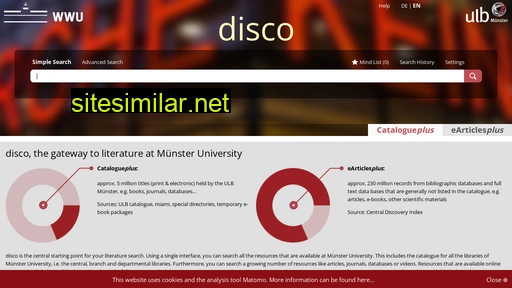 disco.uni-muenster.de alternative sites