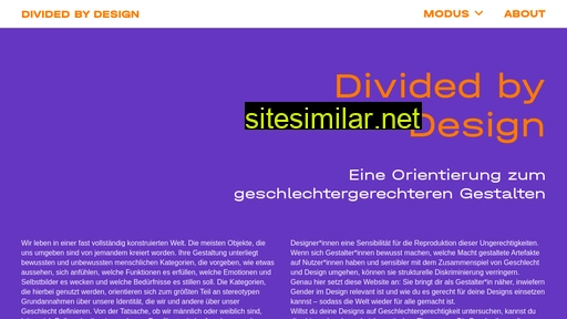 dividedbydesign.de alternative sites