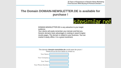 domain-newsletter.de alternative sites