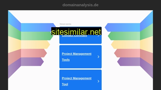 Domainanalysis similar sites