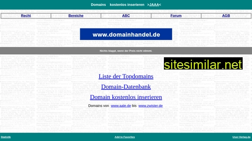 domainhandel.de alternative sites