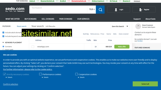 domainmarkets.de alternative sites