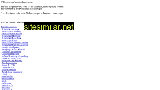 domains-lauenburg.de alternative sites