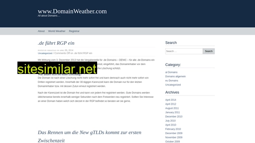domainweather.de alternative sites