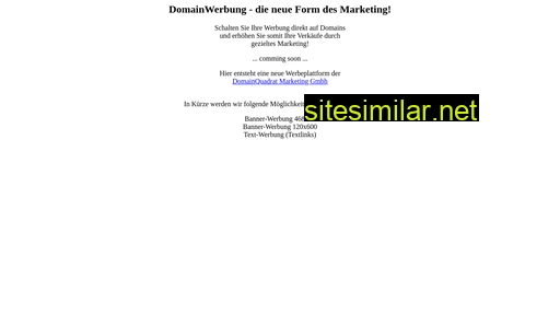 Domainwerbung similar sites
