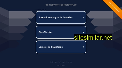 Domainwert-berechnen similar sites