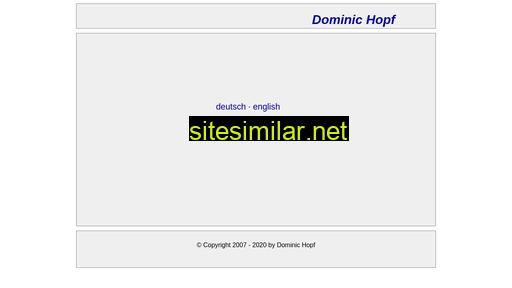 dominichopf.de alternative sites