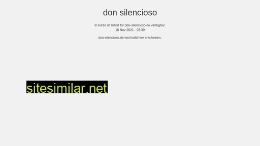 don-silencioso.de alternative sites