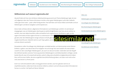 D-signmedia similar sites