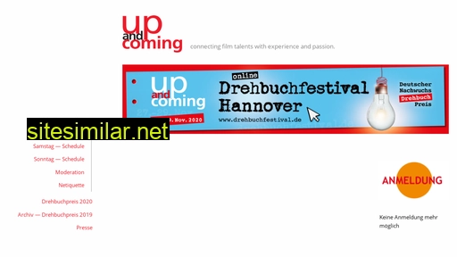 drehbuchfestival.up-and-coming.de alternative sites