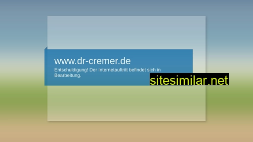 dr-cremer.de alternative sites
